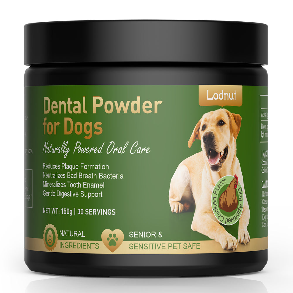 Dog Teeth Cleaning Powder — No-Brush Dental Care for Plaque, Tartar & Fresh Breath